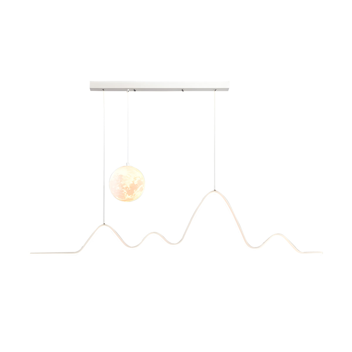 Louise Minimalist Wavy Pendant Light