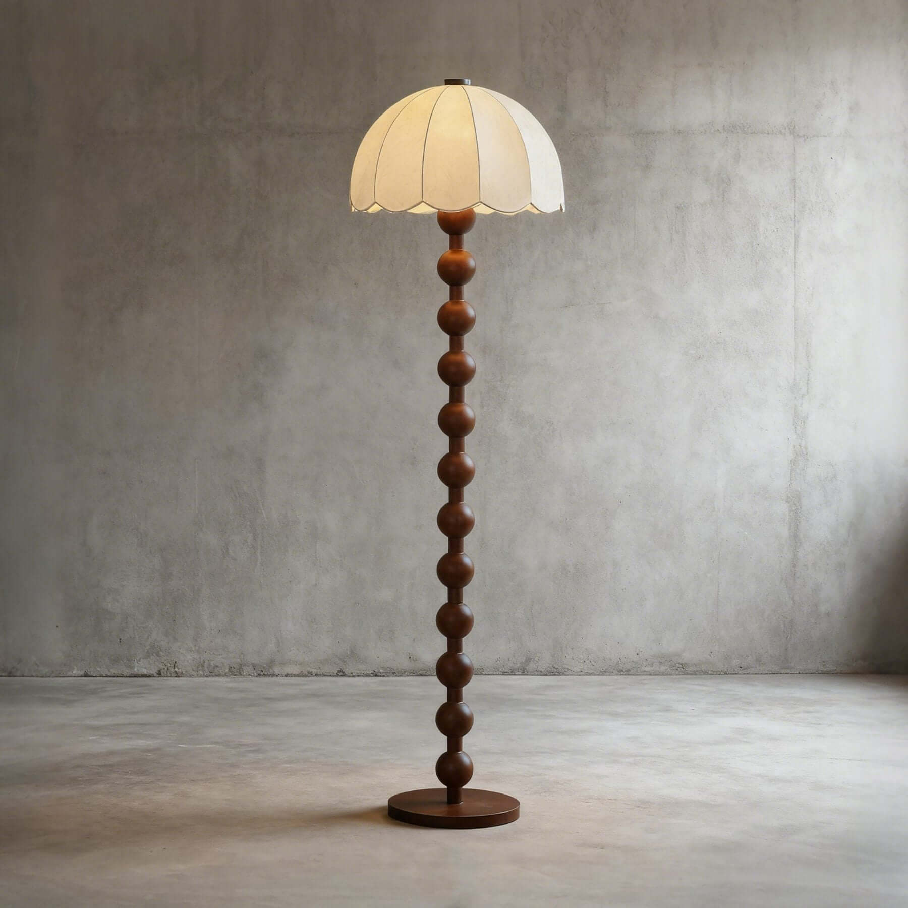 Zaylun Floor Lamp – Tall Traditional White Fabric Lamp